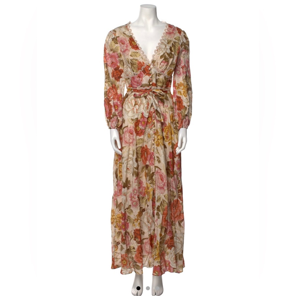 Zimmermann floral cottage core dress s